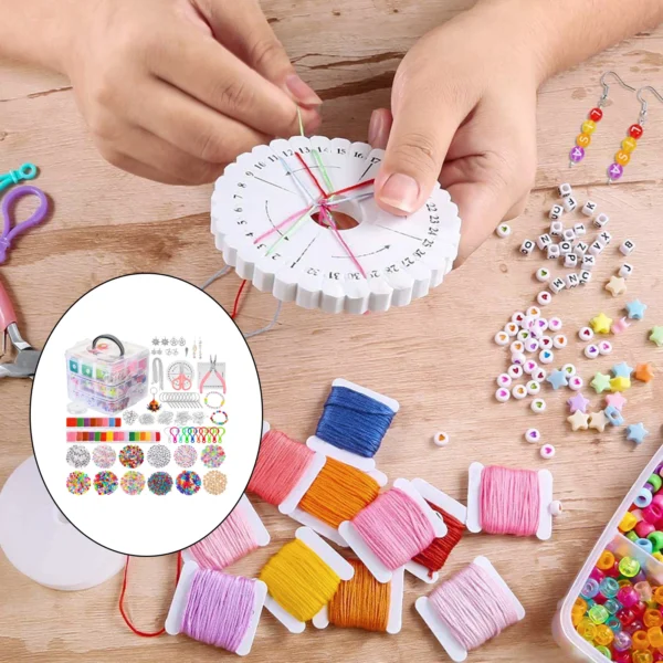 Permanent Jewelry Kit with Beads, Wire and Organizer - Image 4