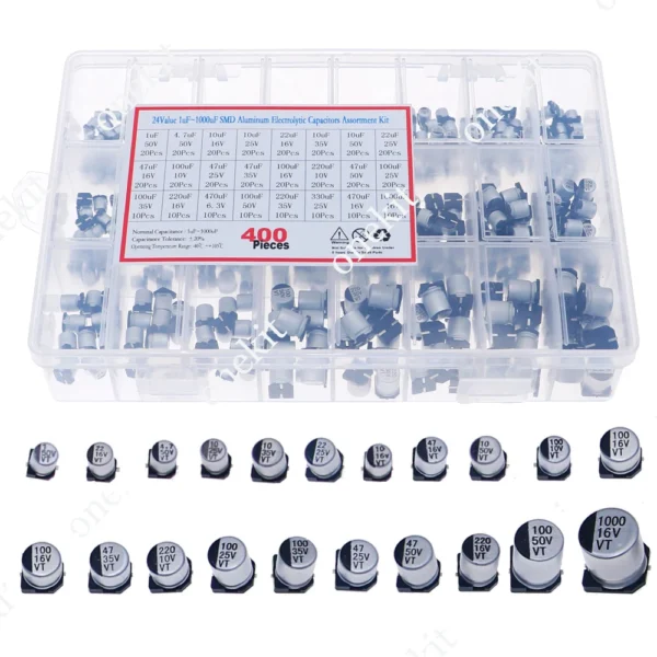 Permanent Jewelry Kit: 400pcs SMD Capacitors Assorted